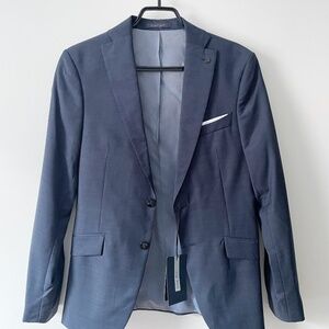 Zara Man Navy Wool Suit (Blazer & Pants)